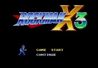 RockmanX3 Title Screen